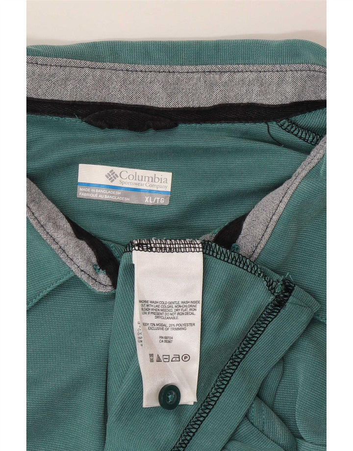 Męska koszulka polo Columbia XL w kolorze zielonym z modalu