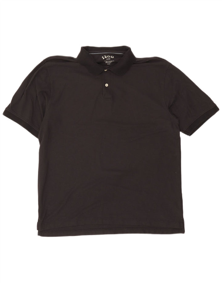 Męska koszulka polo XL Izod, czarna, bawełniana