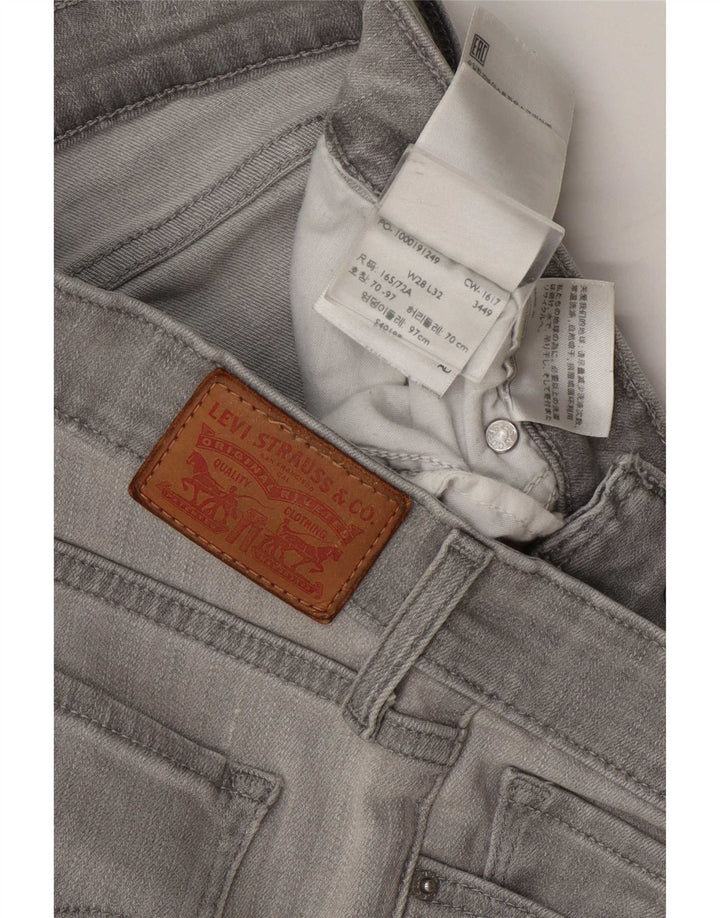 Damskie jeansy Levi's 711 Skinny W28 L32 Szare