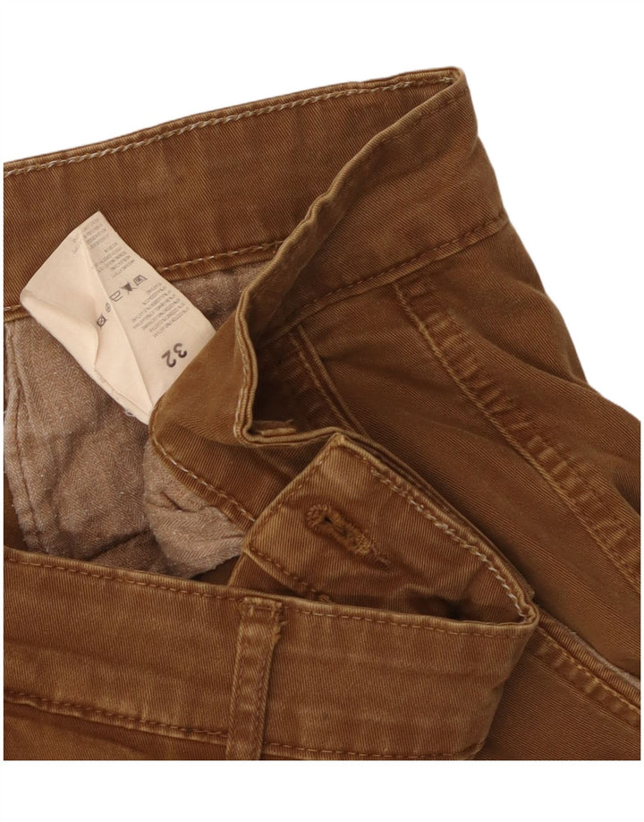 Męskie spodnie cargo Lyle & Scott W32 L33 Brązowe bawełniane