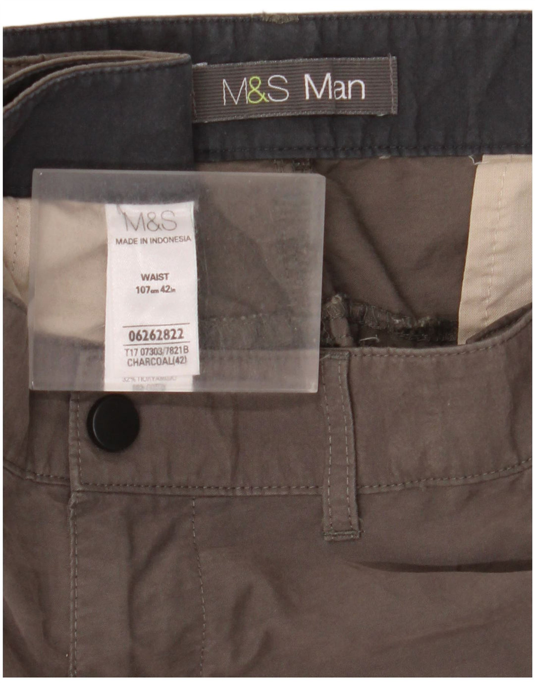 Męskie spodenki cargo Marks & Spencer W42 2XL Szara bawełna