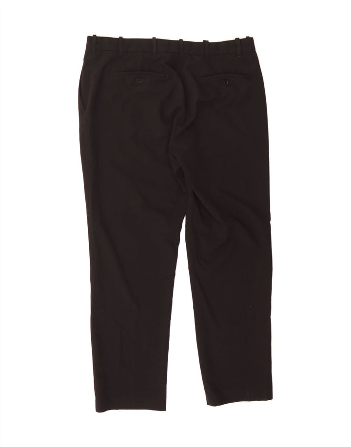 IZOD Mens Slim Suit Trousers W38 L32 Black Polyester Vintage Izod and Second-Hand Izod from Messina Hembry 