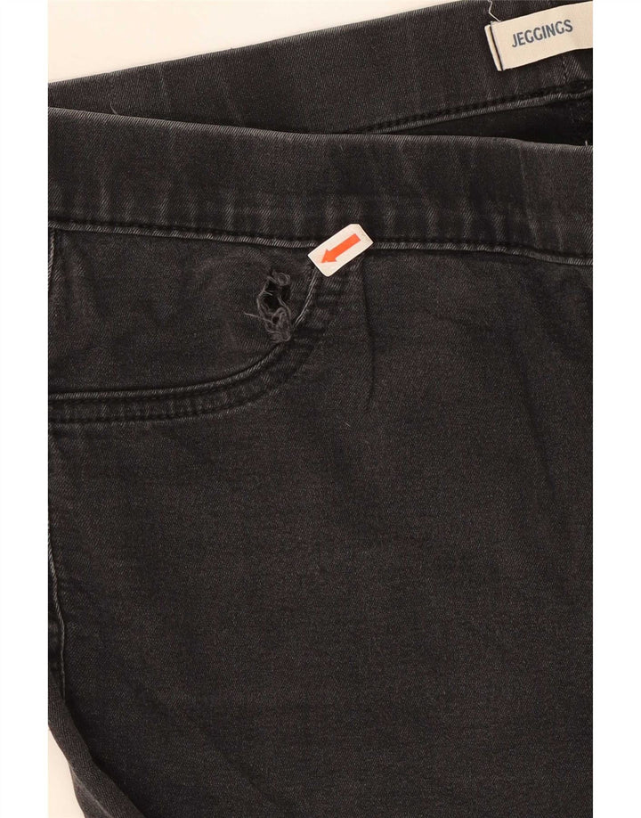 Marks & Spencer Damskie jeansy Jegging UK 14 Medium W30 L29 Czarna bawełna