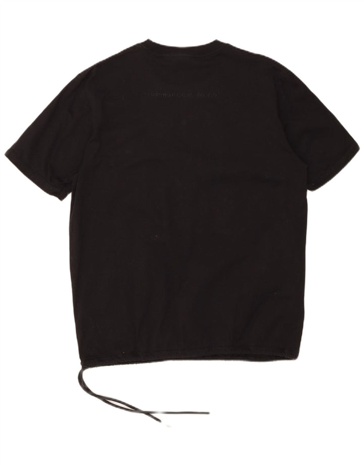 DIESEL Womens T-Shirt Top UK 14 Medium Black Cotton