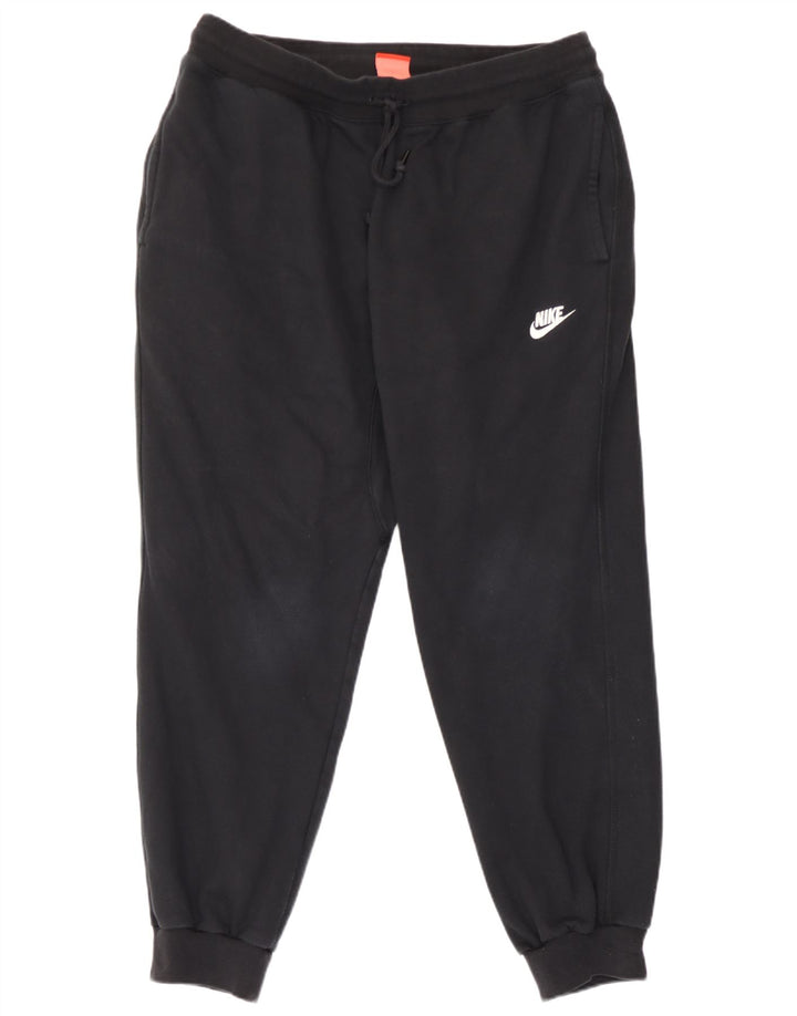 Męskie spodnie dresowe Nike, duże, czarne, bawełniane