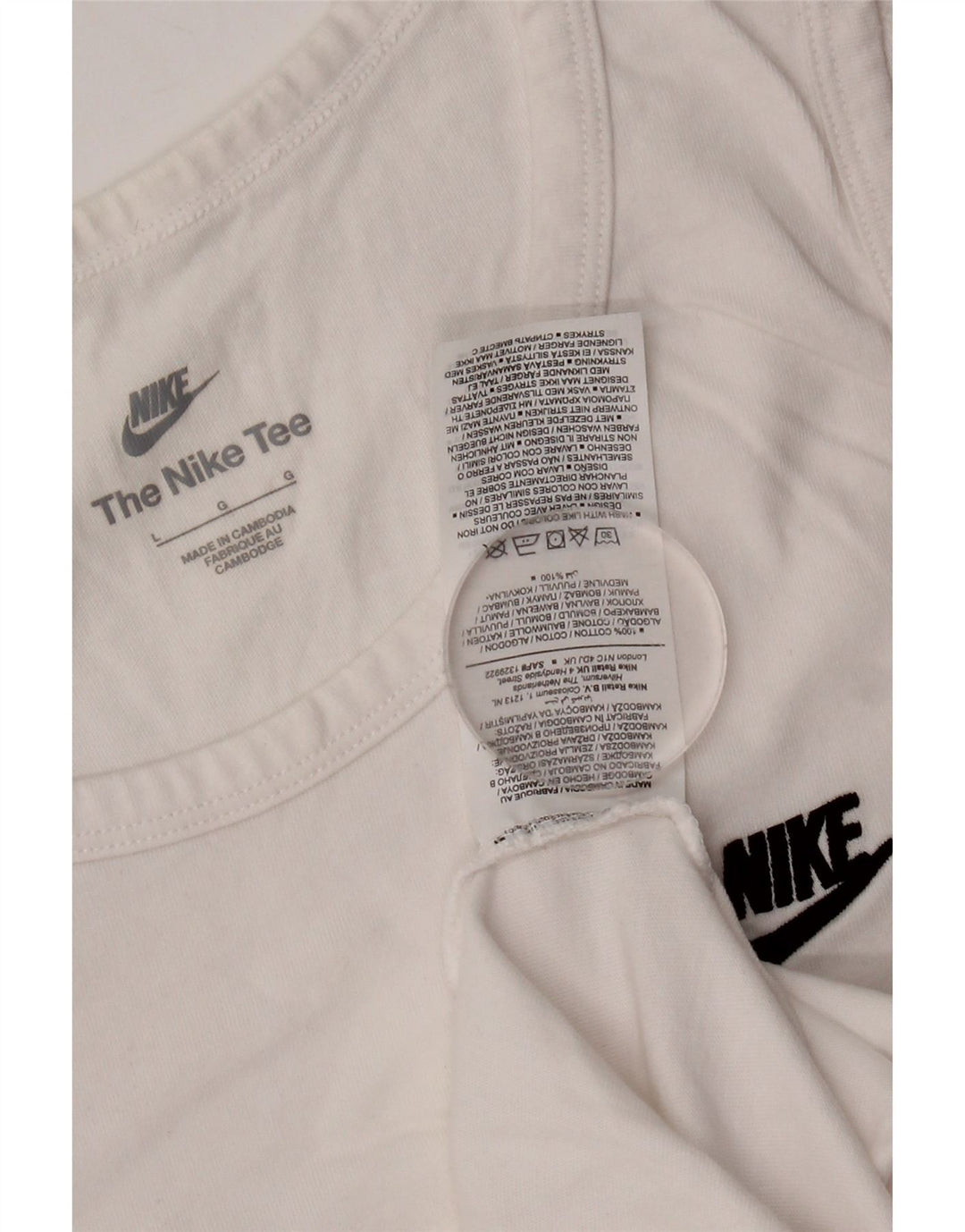 Męska kamizelka Nike, duża, biała, bawełniana