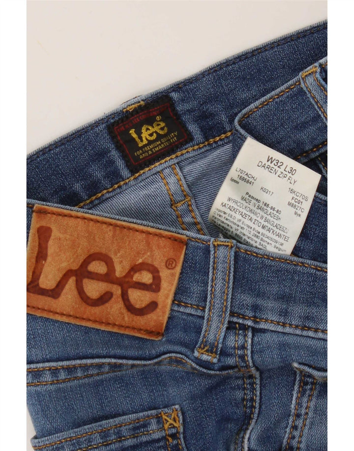 Męskie jeansy Lee Daren Zip Fly W32 L30, niebieska bawełna