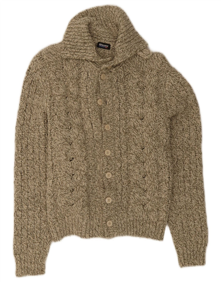 Sweter damski Blauer UK 14 Średni beż wełniany