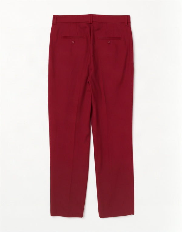 Spodnie Chino Marks & Spencer Damskie UK 12 Medium W34 L30 Burgundowe