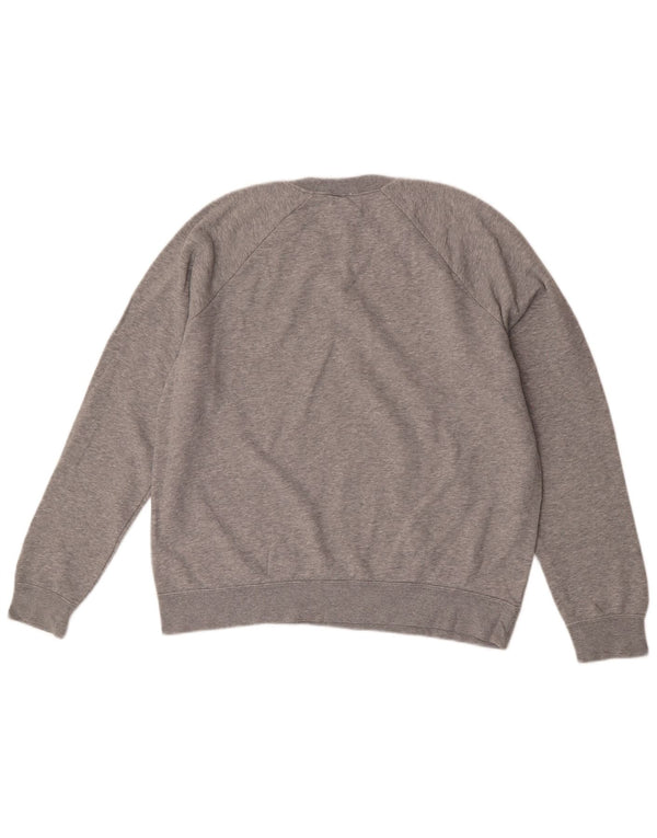 Nike Mens Sweatshirt Jumper Large Grey Flecked Cotton