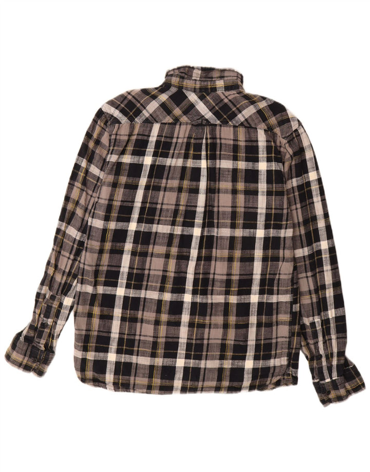 Męska koszula flanelowa Levi's, bawełniana w szarą kratę