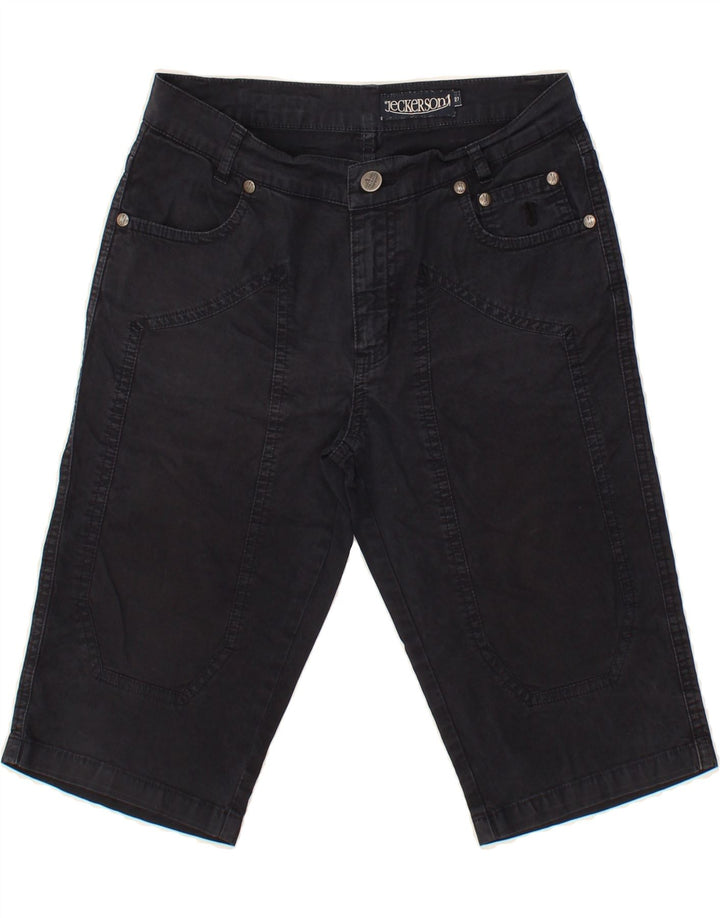 JECKERSON Womens Bermuda Shorts W27 Small Black Cotton Vintage Jeckerson and Second-Hand Jeckerson from Messina Hembry 