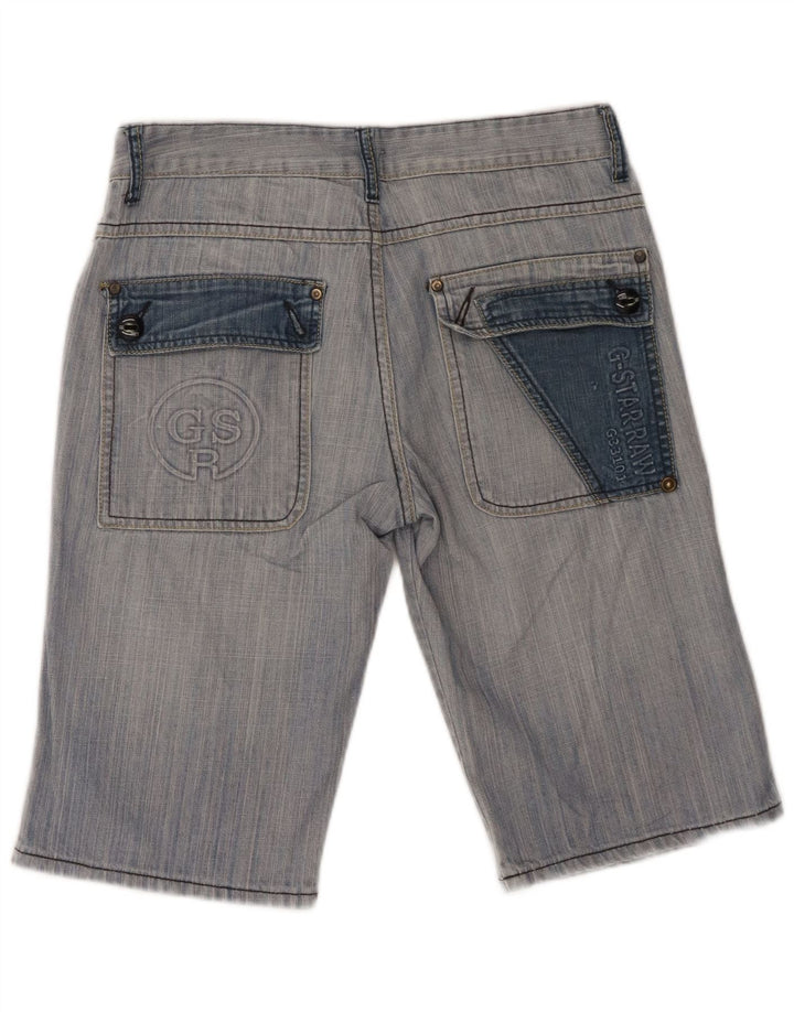Męskie spodenki jeansowe G-Star Graphic W32 Średnioniebieskie bawełniane