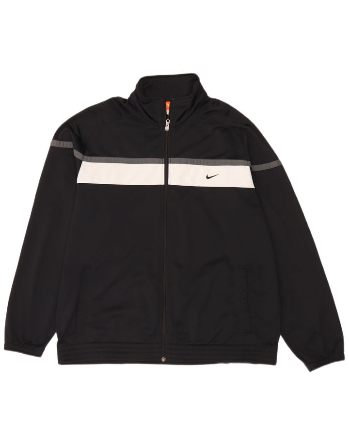 Męska kurtka dresowa Nike UK 46/48 XL Czarny poliester z blokami kolorów
