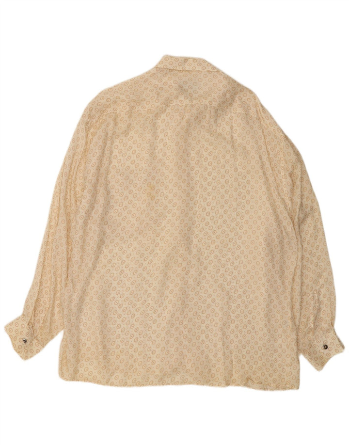 Koszula męska TIPO S XL w kolorze złamanej bieli w kwiaty Cupro