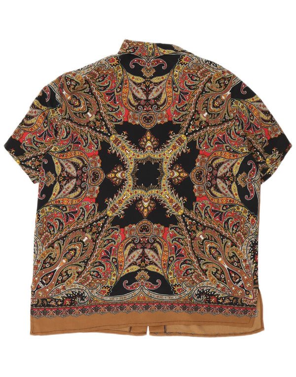 Koszula damska z krótkim rękawem w stylu vintage, UK 18 XL, wielobarwna paisley