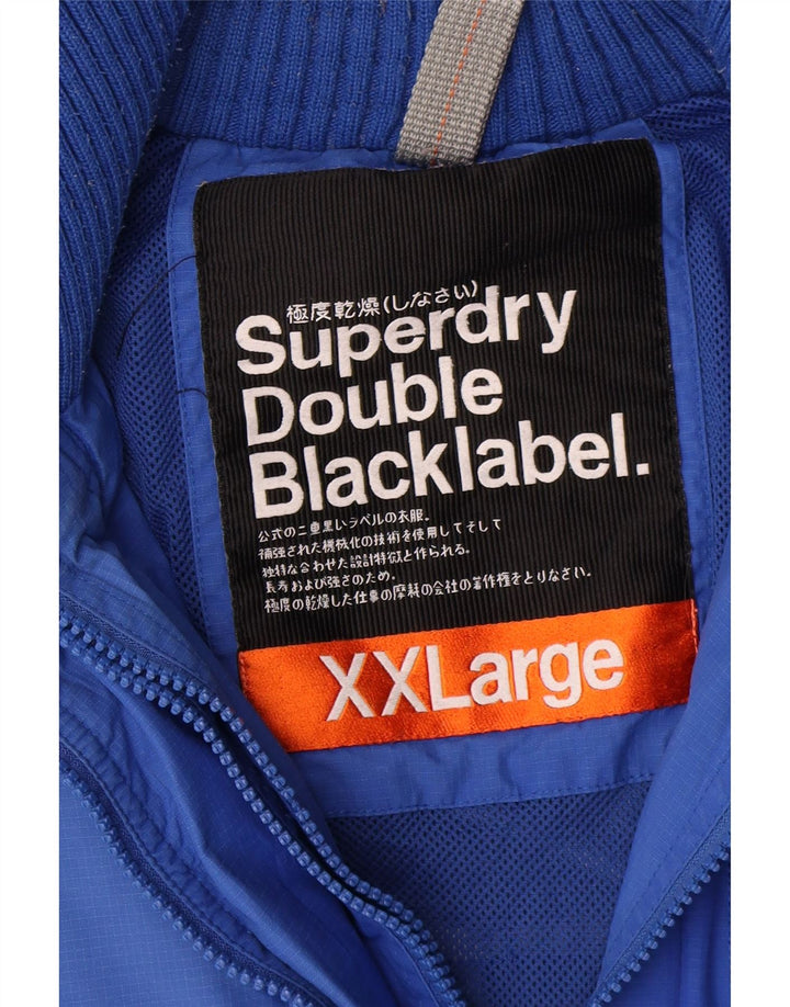 Męska kurtka przeciwdeszczowa Superdry UK 44 2XL Niebieski nylon