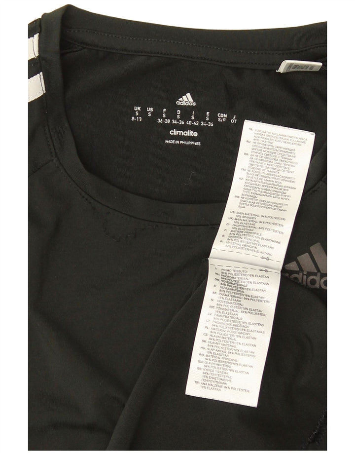 Damska koszulka Adidas Climalite Top UK 8/10 Mały czarny poliester