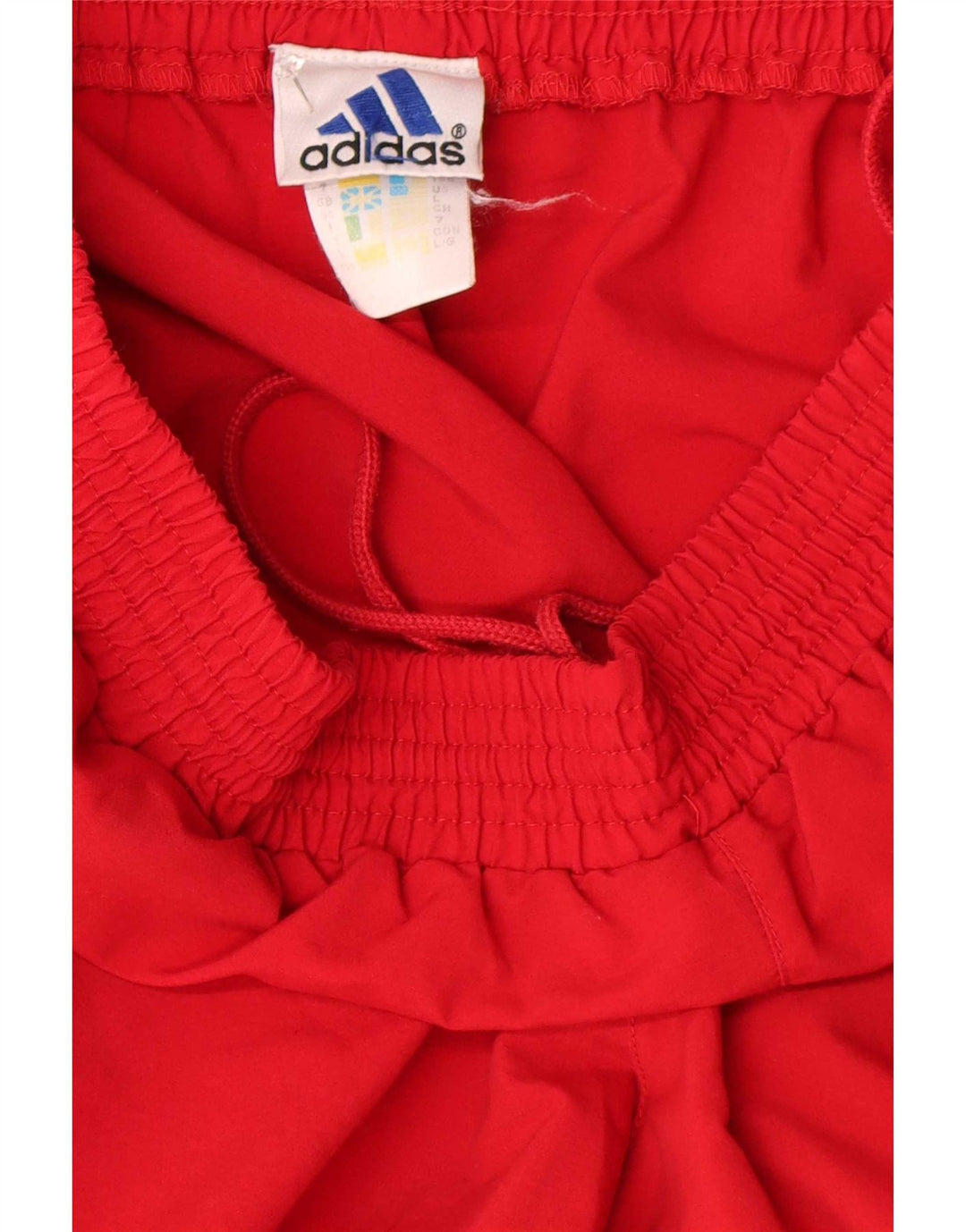 Męskie spodnie dresowe Adidas, duże, czerwone, poliestrowe
