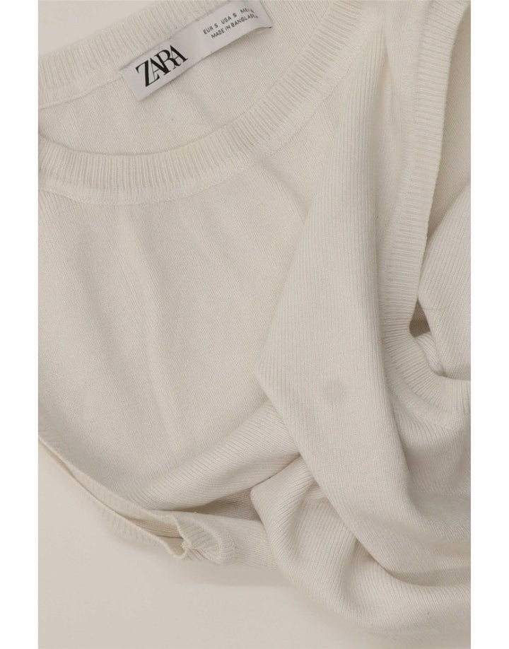 Damski krótki top Zara UK 8 Small White
