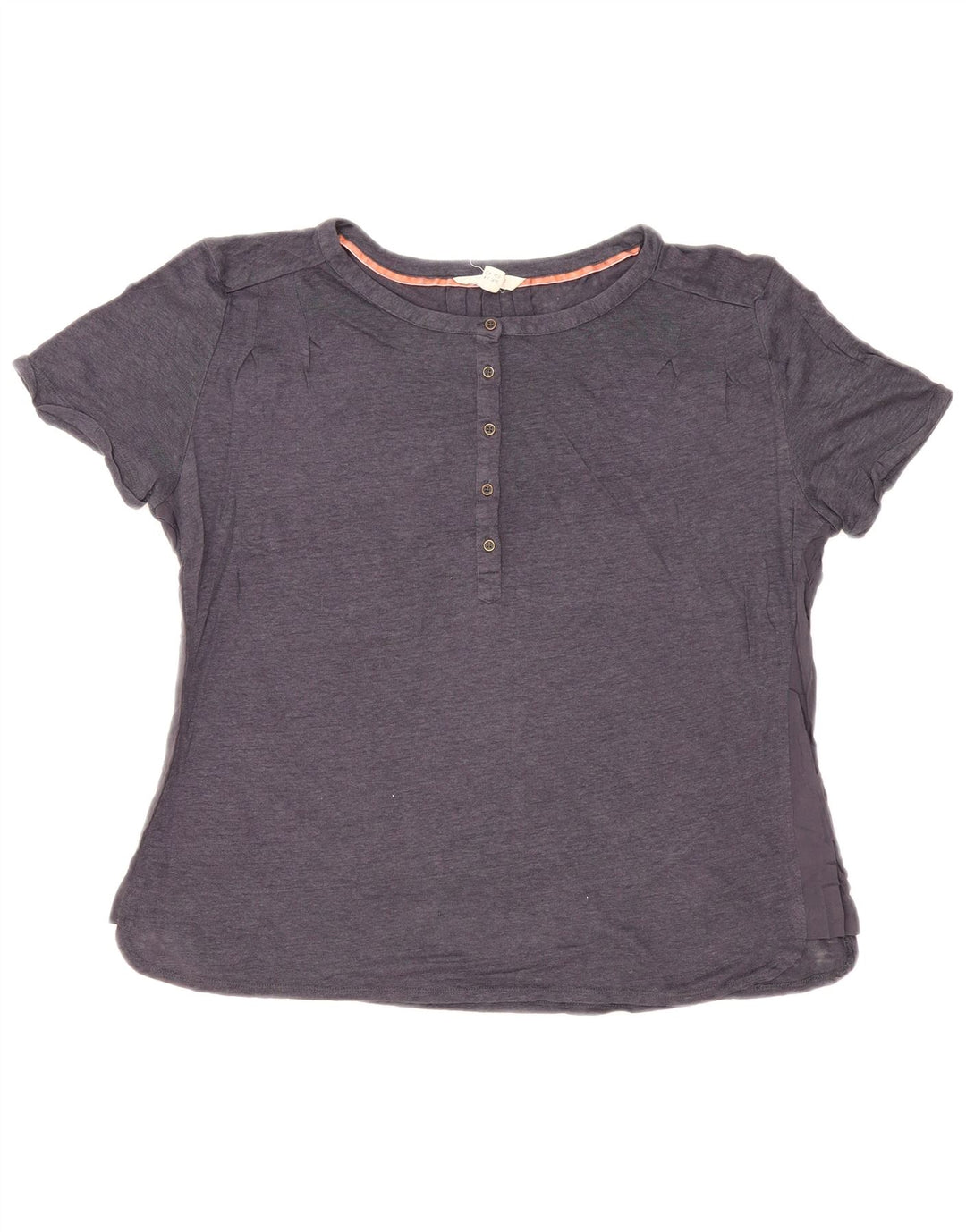 T-shirt damski White Stuff Top UK 14, duży, granatowy, lniany