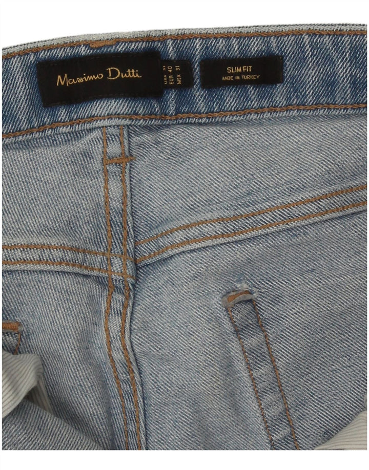 Jeansy męskie Massimo Dutti EU 40 Medium W31 L33 Niebieskie