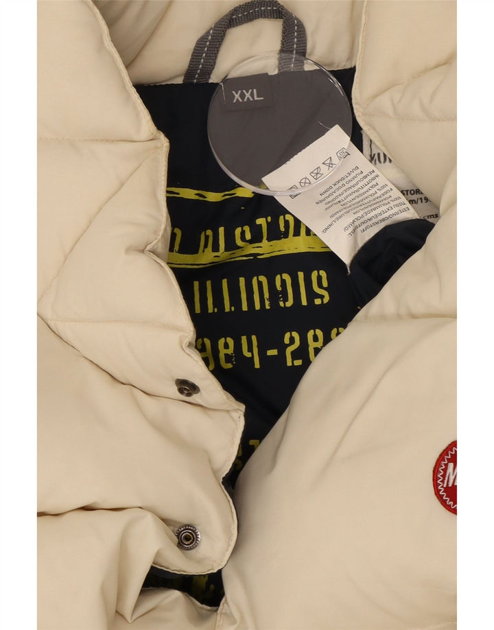 Męska wyściełana kamizelka Murphy & Nye UK 44 2XL Off White Poliamid