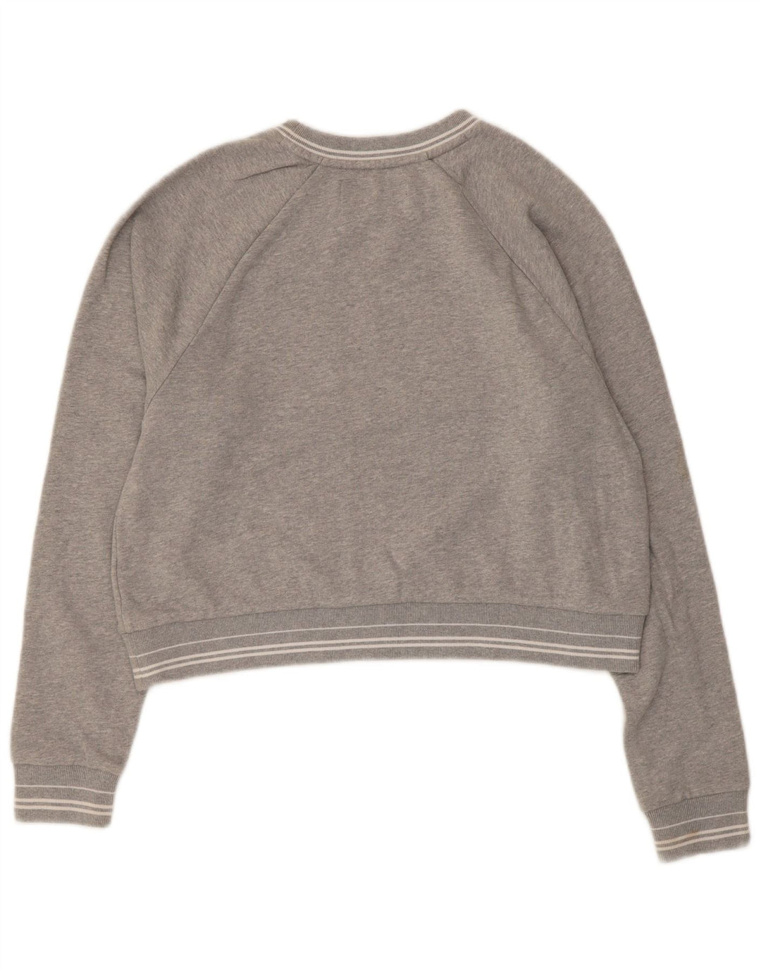 Damski sweter Superdry Crop Graphic UK 14, średnioszary, bawełniany