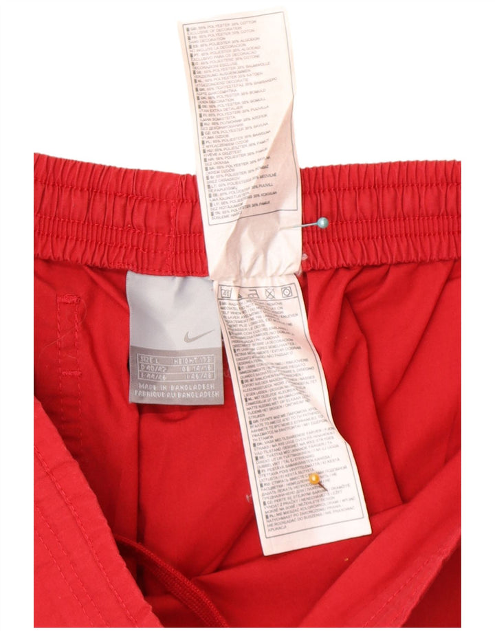Damskie spodnie dresowe Nike Cargo UK 14/16, duże, czerwone, poliestrowe