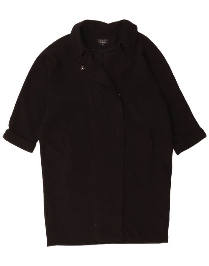 Topshop damski płaszcz oversize UK 14, duży, czarny poliester