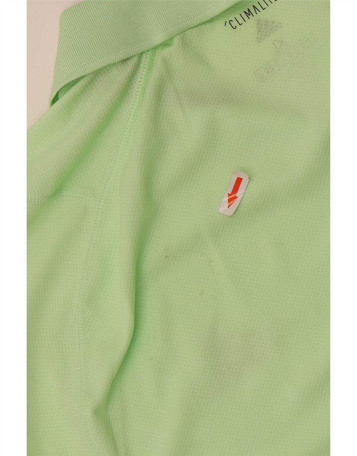Adidas Męska koszulka polo Climalite XL Zielony poliester