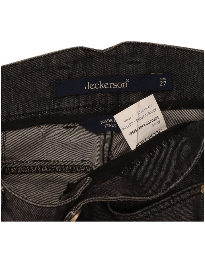 Jeansy damskie Jeckerson W27 L29 Czarne bawełniane