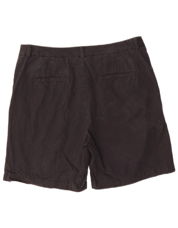 Marks & Spencer Damskie spodenki Chino UK 14 Large W32 Czarne bawełniane