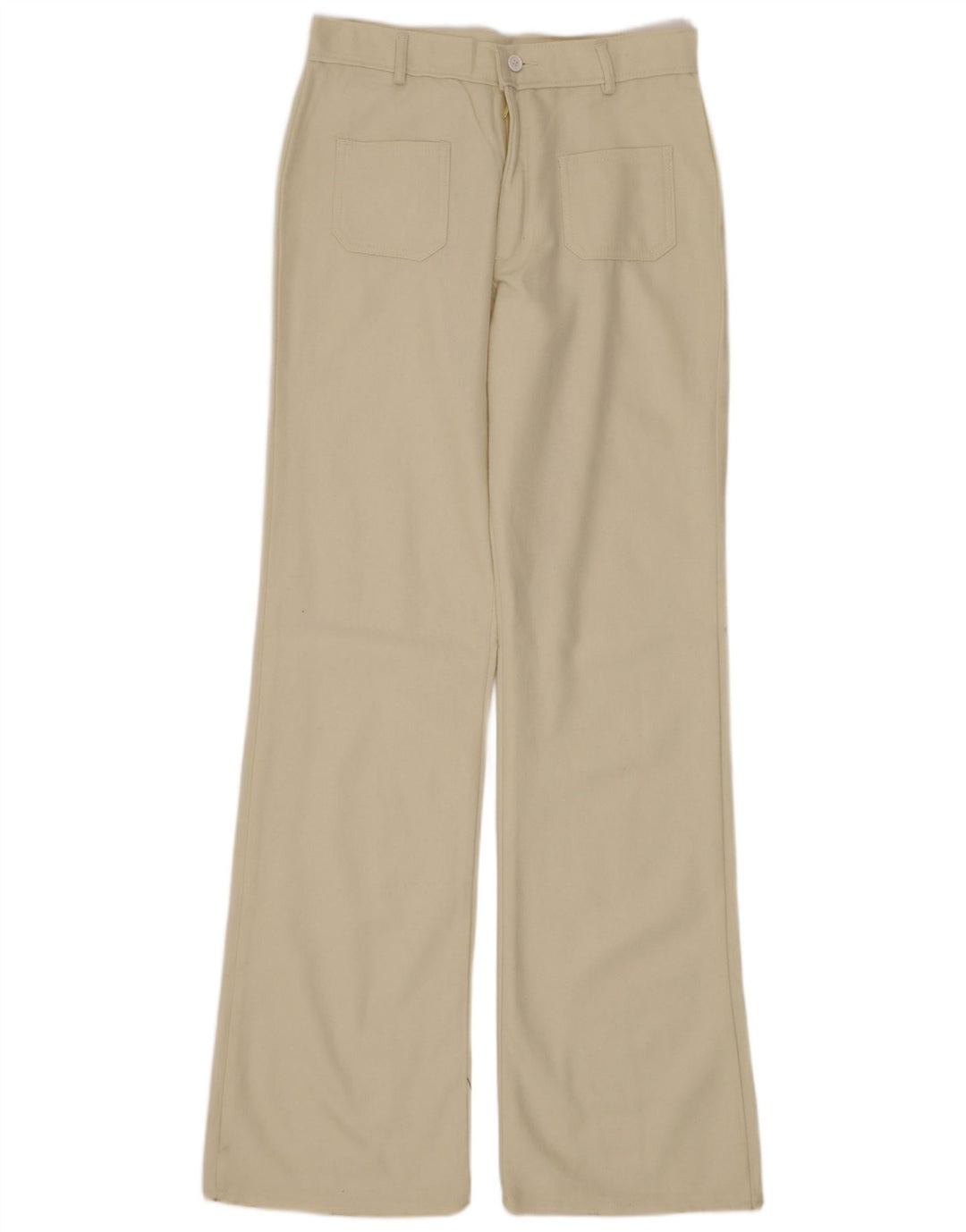 Damskie spodnie typu bootcut w stylu vintage W30 L34 beżowe