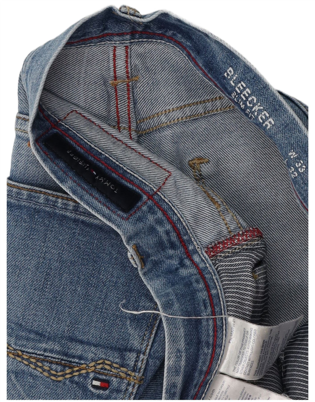 Męskie jeansy smukłe TOMMY HILFIGER W33 L29 Niebieskie bawełniane