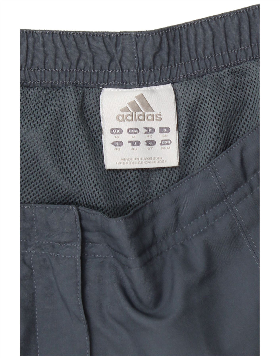 Damskie spodnie dresowe ADIDAS Capri Cargo UK 14, średni szary poliester