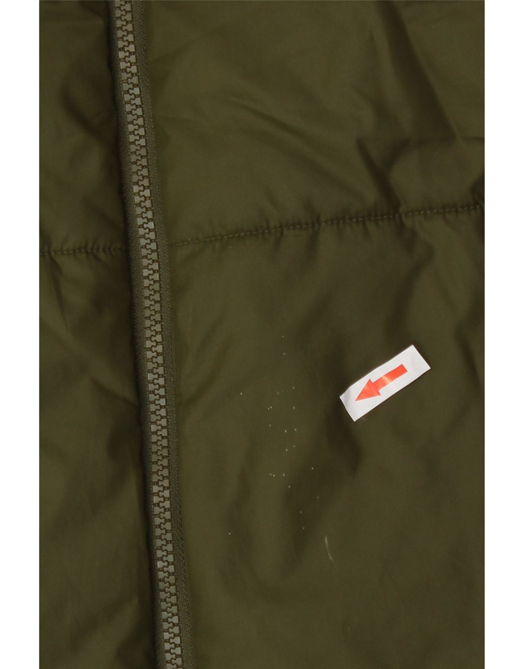 Dwustronny ocieplany płaszcz damski Nike Graphic UK 14, średni, khaki, poliester