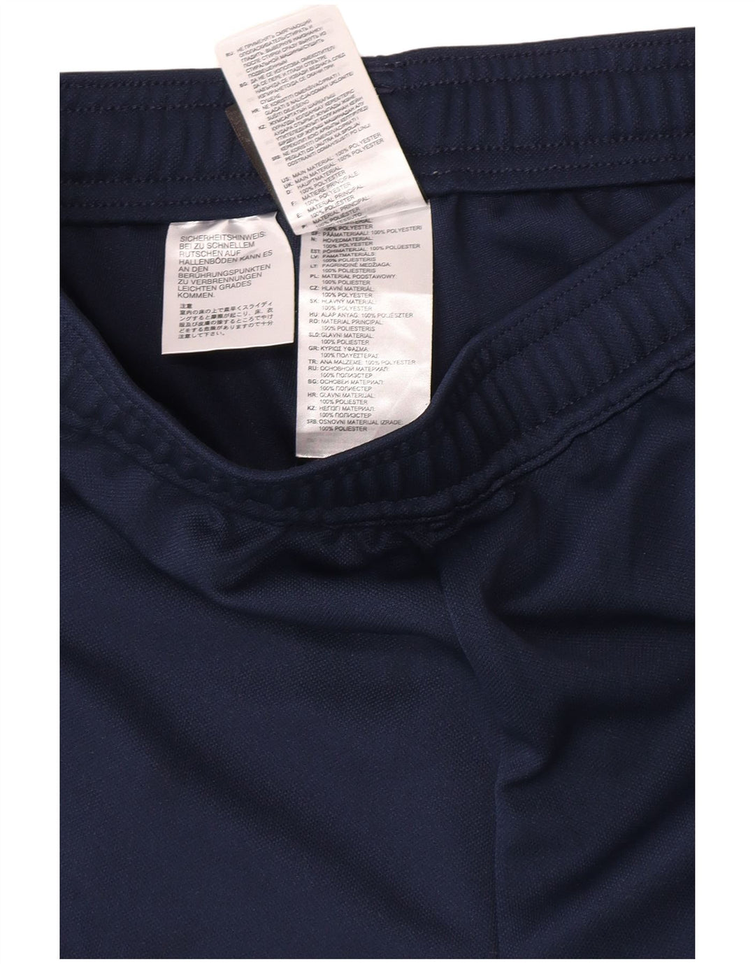 Męskie spodnie dresowe Adidas Climalite XS, granatowe, poliestrowe