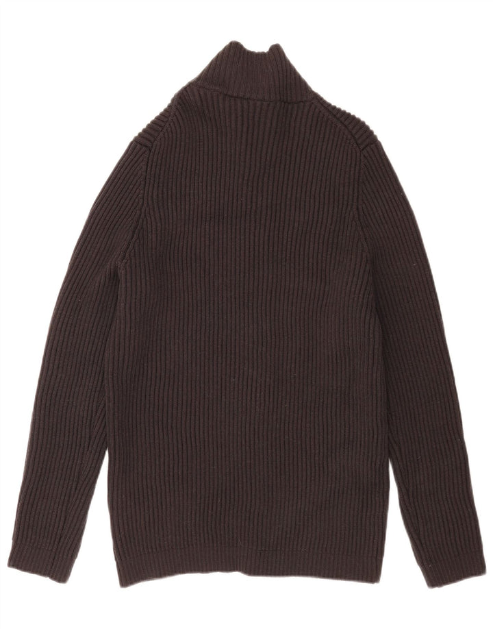 Męski sweter rozpinany Hugo Boss, średnioszary, z dziewiczej wełny