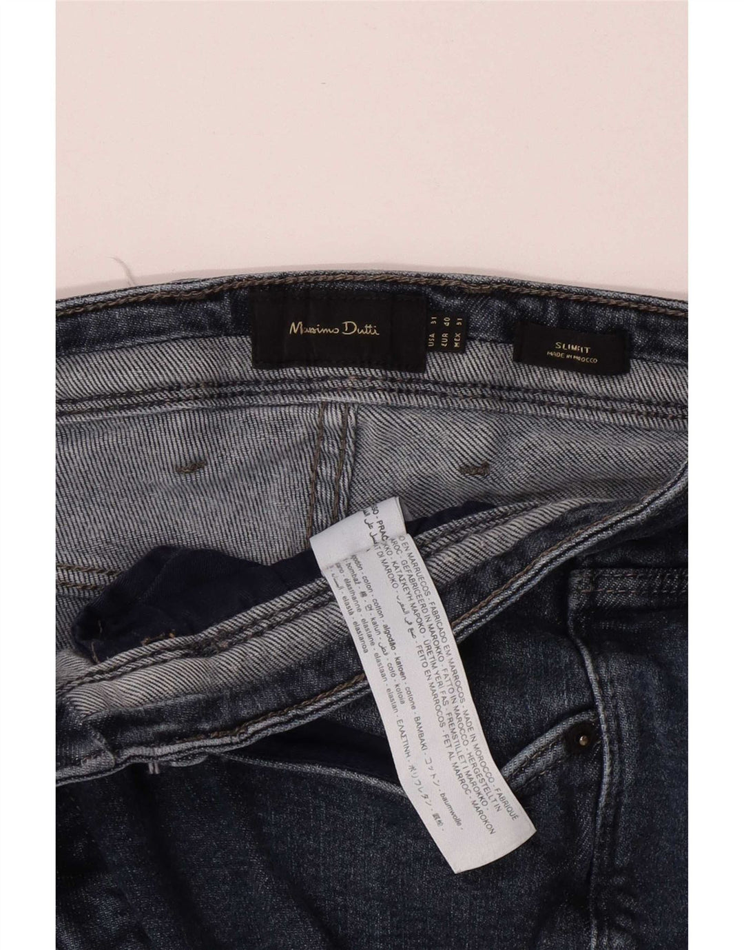 Jeansy męskie Massimo Dutti W31 L29 Niebieskie bawełniane