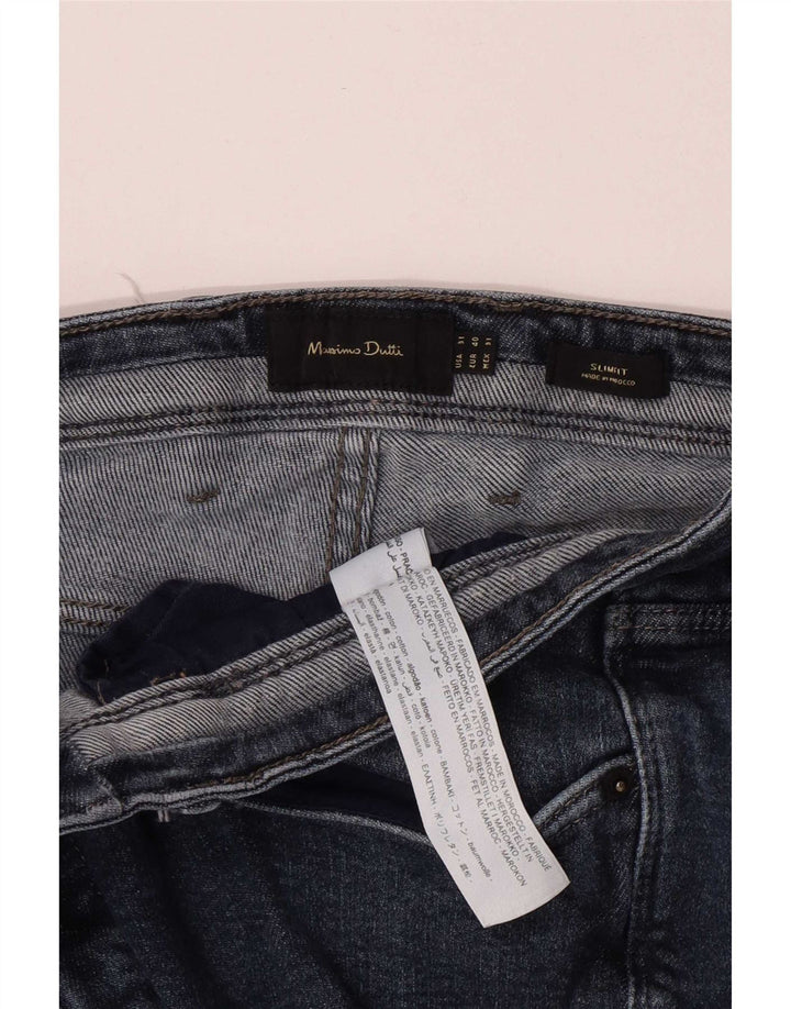 Jeansy męskie Massimo Dutti W31 L29 Niebieskie bawełniane