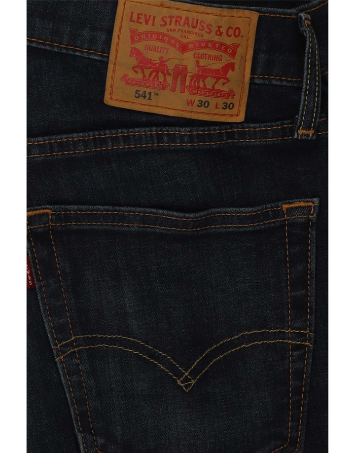 Męskie dżinsy Levi's 541 Straight W30 L30 Granatowa bawełna