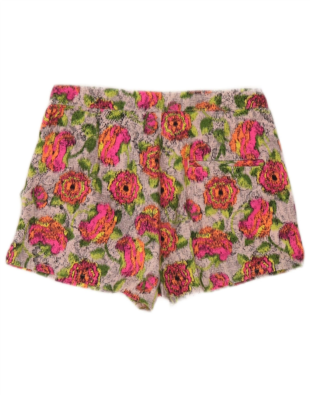 Damskie spodenki Zara XS W24 Wielobarwna bawełna w kwiaty