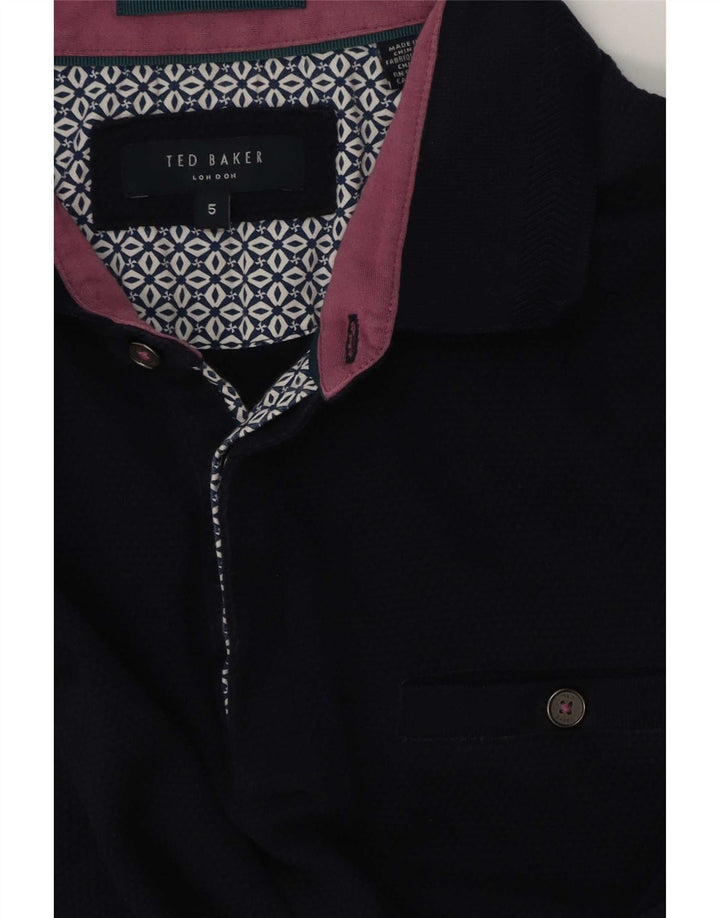 Męska koszulka polo Ted Baker, rozmiar 5 XL, granatowa