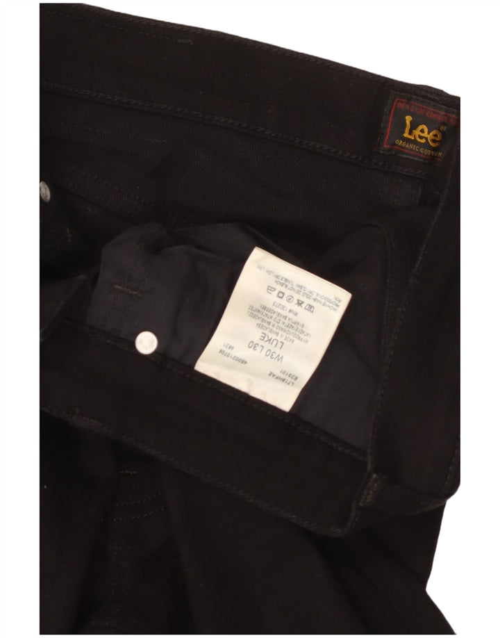 Lee Męskie Luke Slim Jeans W30 L30 Czarna bawełna