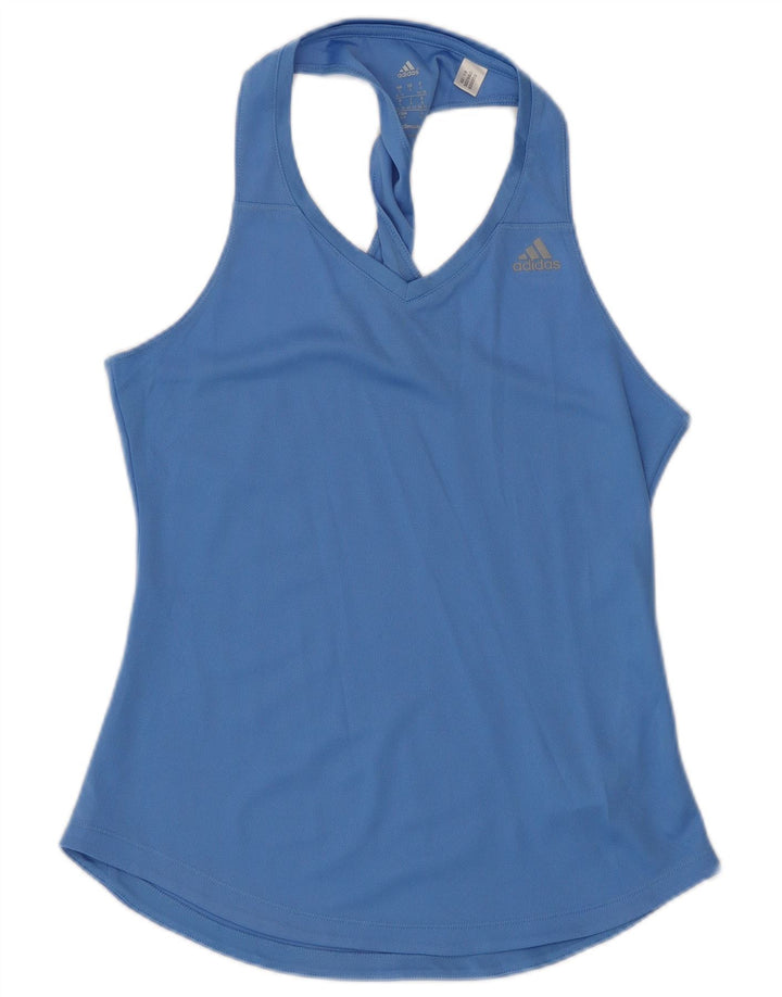 Damska kamizelka Adidas Climalite Top UK 8/10 Mały niebieski poliester