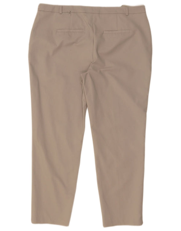 Spodnie damskie M&Co Slim Chino UK 16 Large W36 L27 Szara bawełna