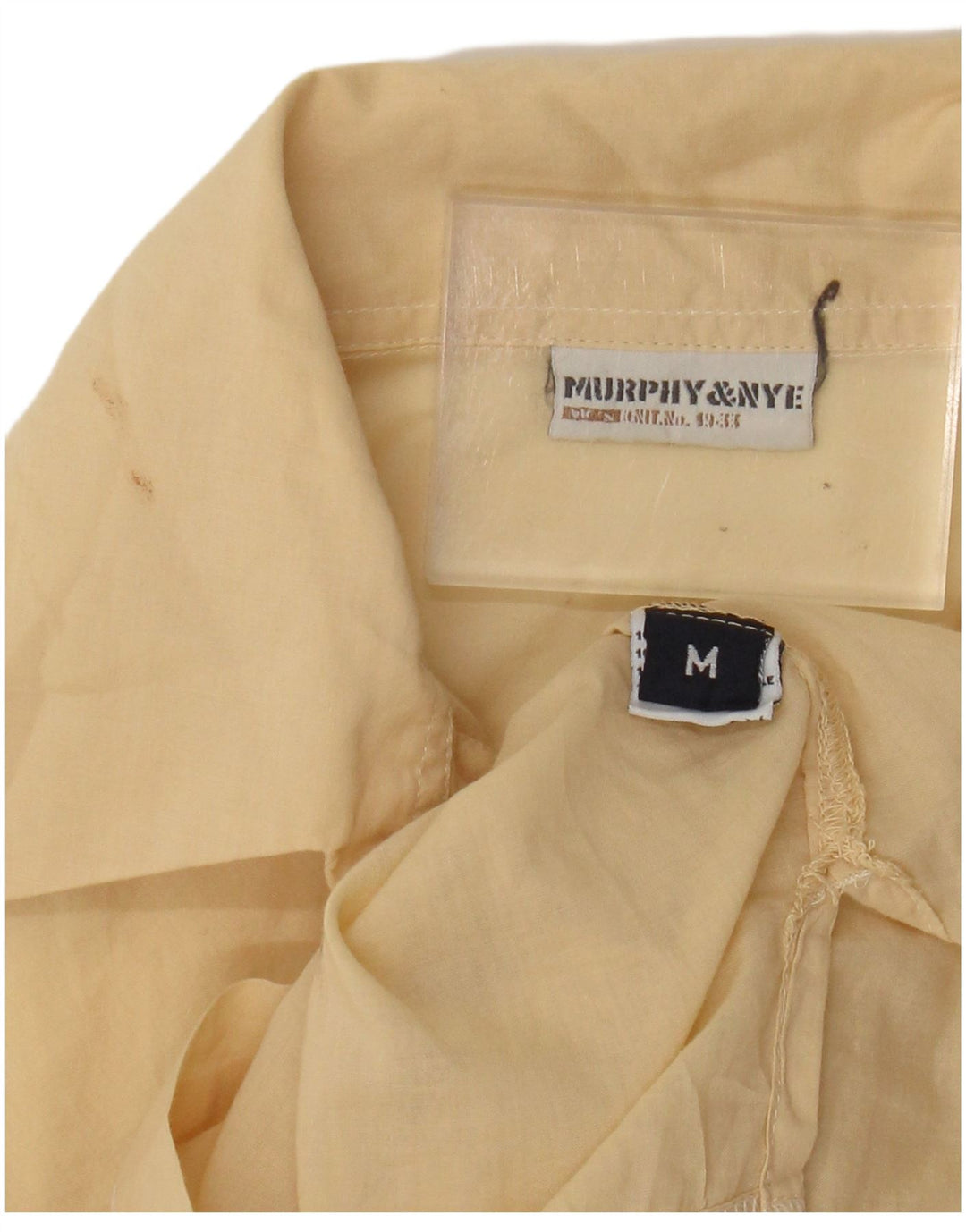 Damska koszula pulowerowa z rękawem 3/4 Murphy & Nye, UK 14, średnia żółta bawełna