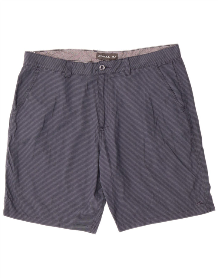 Męskie spodenki chino O'Neill W38 XL, granatowe, poliestrowe w prążki