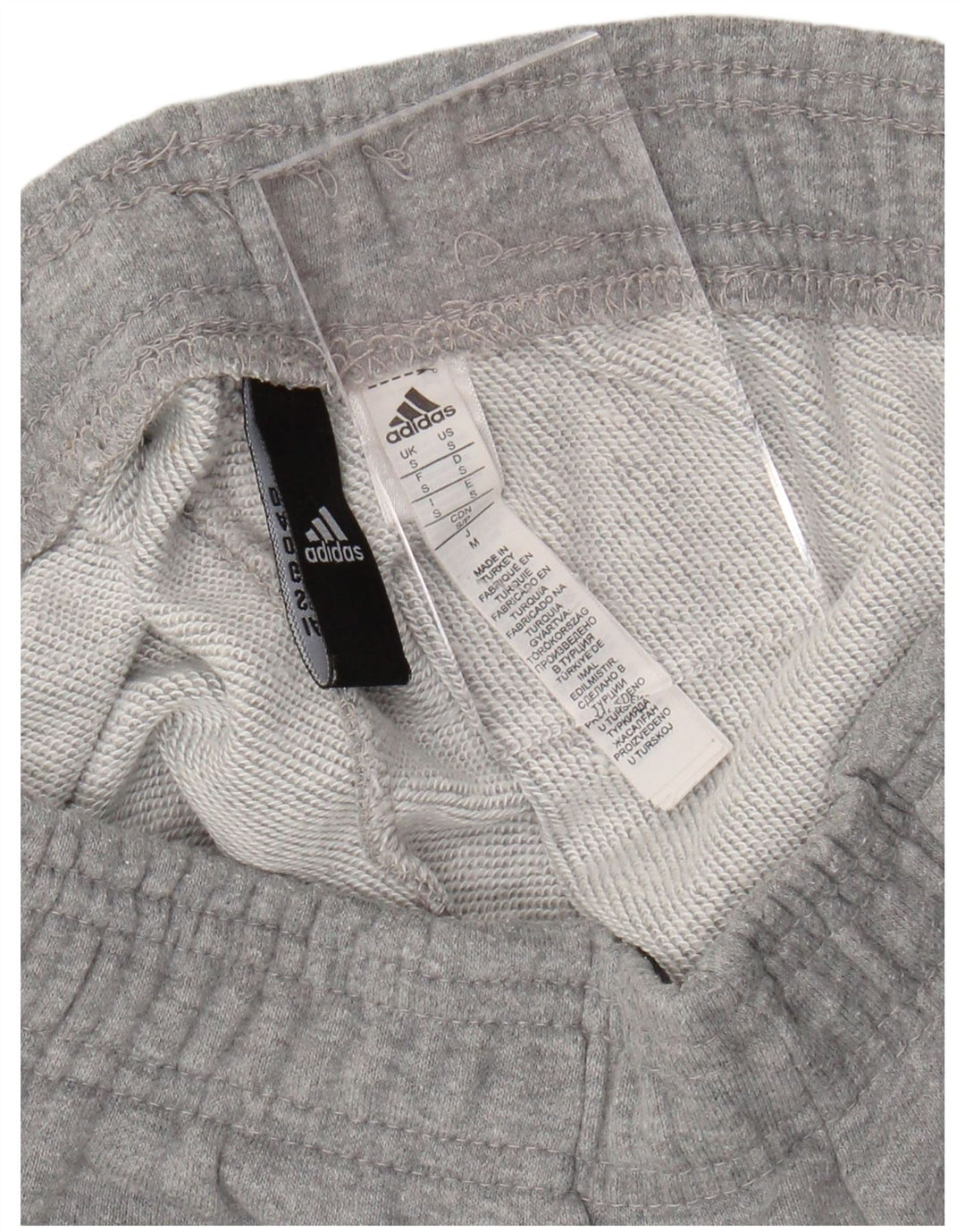 Damskie spodenki sportowe ADIDAS UK 8, małe, szare, bawełniane